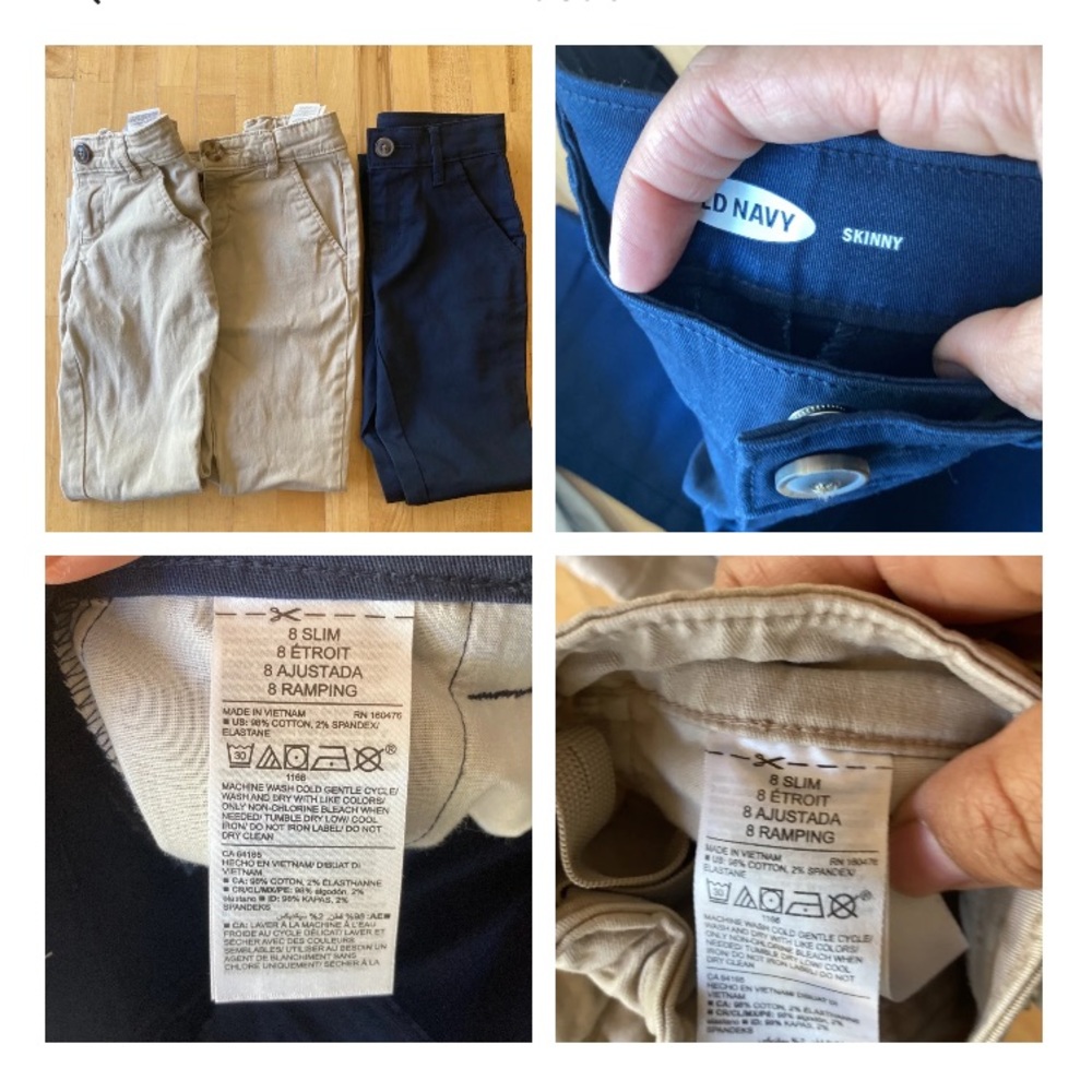 Girls size 8 slim uniform pants